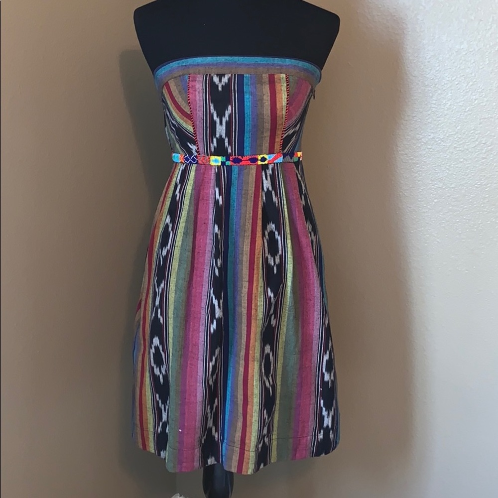 Anthropology sleeveless dress with pockets